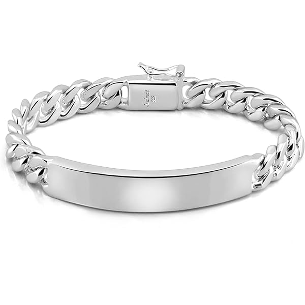 Amazon.com: Classic Men's Silver Jewelry Bracelet 100% 925